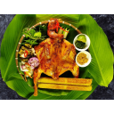 Gà nông trại nướng nguyên con